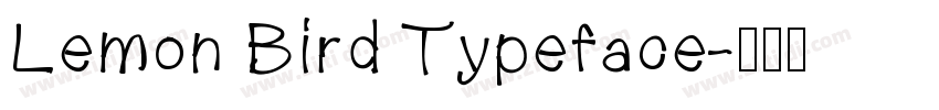 Lemon Bird Typeface字体转换